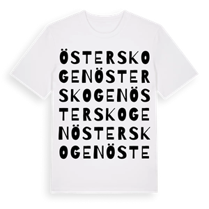 Österskogen ordlek t-shirt – ekologisk bomull t-shirt från PinShirt