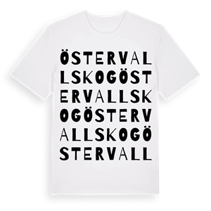 Östervallskog ordlek t-shirt – ekologisk bomull t-shirt från PinShirt