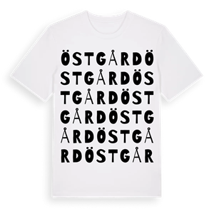 Östgård ordlek t-shirt – ekologisk bomull t-shirt från PinShirt