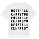 White t-shirt med Östra Ackkärrstorp ordlek t-shirt