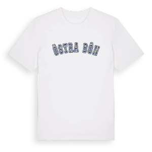 Östra Bön college t-shirt – ekologisk bomull t-shirt från PinShirt