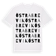 White t-shirt med Östra Brevik ordlek t-shirt
