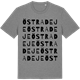 Mid Heather Gray t-shirt med Östra Deje ordlek t-shirt