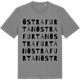 Mid Heather Gray t-shirt med Östra Furtan ordlek t-shirt
