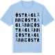 Blue Soul t-shirt med Östra Glänne ordlek t-shirt