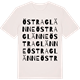 Vintage White t-shirt med Östra Glänne ordlek t-shirt