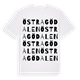 White t-shirt med Östra Gödalen ordlek t-shirt