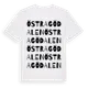 White t-shirt med Östra Gödalen ordlek t-shirt