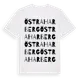 White t-shirt med Östra Harberg ordlek t-shirt