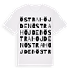 White t-shirt med Östra Höjden ordlek t-shirt