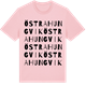 Pink Cotton t-shirt med Östra Hungvik ordlek t-shirt