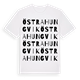 White t-shirt med Östra Hungvik ordlek t-shirt