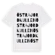 White t-shirt med Östra Jordkullen ordlek t-shirt