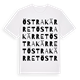 White t-shirt med Östra Kärret ordlek t-shirt