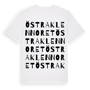 Östra Klennoret ordlek t-shirt – ekologisk bomull t-shirt från PinShirt