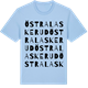 Blue Soul t-shirt med Östra Laskerud ordlek t-shirt