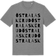 Mid Heather Gray t-shirt med Östra Laskerud ordlek t-shirt