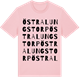 Pink Cotton t-shirt med Östra Lungstorp ordlek t-shirt