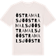 Vintage White t-shirt med Östra Malsjö ordlek t-shirt
