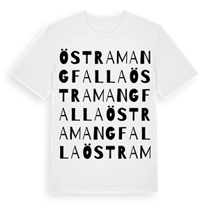 Östra Mangfalla ordlek t-shirt – ekologisk bomull t-shirt från PinShirt