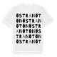 White t-shirt med Östra Nötön ordlek t-shirt