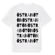 White t-shirt med Östra Nötön ordlek t-shirt