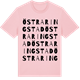 Pink Cotton t-shirt med Östra Ringstad ordlek t-shirt