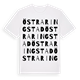 White t-shirt med Östra Ringstad ordlek t-shirt