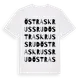 White t-shirt med Östra Skrussrud ordlek t-shirt