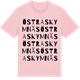 Pink Cotton t-shirt med Östra Skymnäs ordlek t-shirt