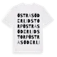 White t-shirt med Östra Söderlidstorp ordlek t-shirt