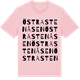 Pink Cotton t-shirt med Östra Stenåsen ordlek t-shirt