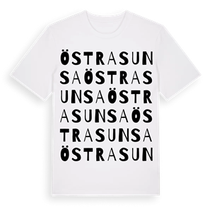 Östra Sunsa ordlek t-shirt – ekologisk bomull t-shirt från PinShirt