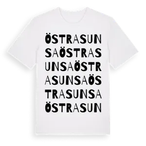 Östra Sunsa ordlek t-shirt – ekologisk bomull t-shirt från Pinshirt