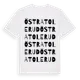 White t-shirt med Östra Tolerud ordlek t-shirt
