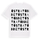 White t-shirt med Östra Tönnet ordlek t-shirt