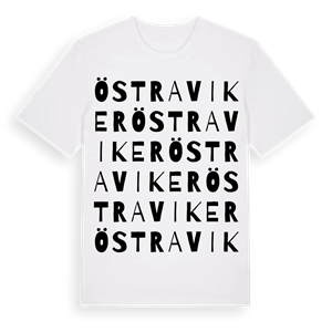 Östra Viker ordlek t-shirt – ekologisk bomull t-shirt från PinShirt