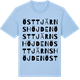 Blue Soul t-shirt med Östtjärnshöjden ordlek t-shirt