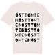 Vintage White t-shirt med Östtomten ordlek t-shirt