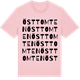 Pink Cotton t-shirt med Östtomten ordlek t-shirt