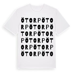 Ötorp ordlek t-shirt – ekologisk bomull t-shirt från PinShirt