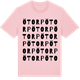 Pink Cotton t-shirt med Ötorp ordlek t-shirt