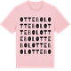 Pink Cotton t-shirt med Ottebol ordlek t-shirt