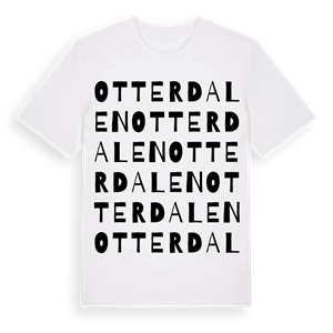 Otterdalen ordlek t-shirt – ekologisk bomull t-shirt från Pinshirt