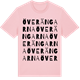 Pink Cotton t-shirt med Överängarna ordlek t-shirt
