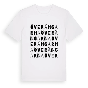 Överängarna ordlek t-shirt – ekologisk bomull t-shirt från PinShirt