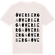 Vintage White t-shirt med Överberga ordlek t-shirt