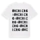 White t-shirt med Överberga ordlek t-shirt