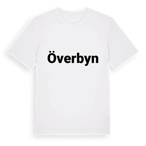 Överbyn fetstil t-shirt – ekologisk bomull t-shirt från PinShirt
