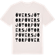 Vintage White t-shirt med Översjötorp ordlek t-shirt